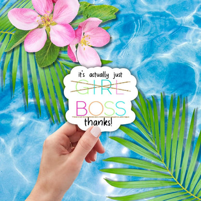 Just BOSS Thanks MATTE Finish Sticker