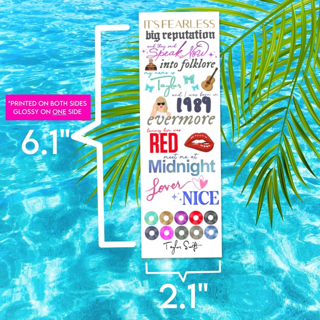 In My Book Era TS Inspired GLOSSY Bookmark