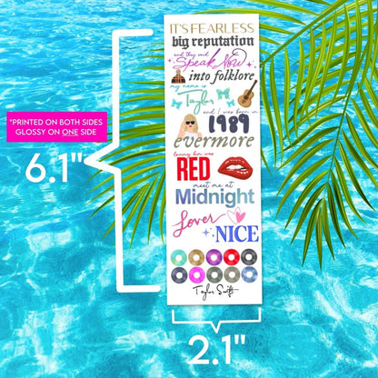 In My Book Era TS Inspired GLOSSY Bookmark