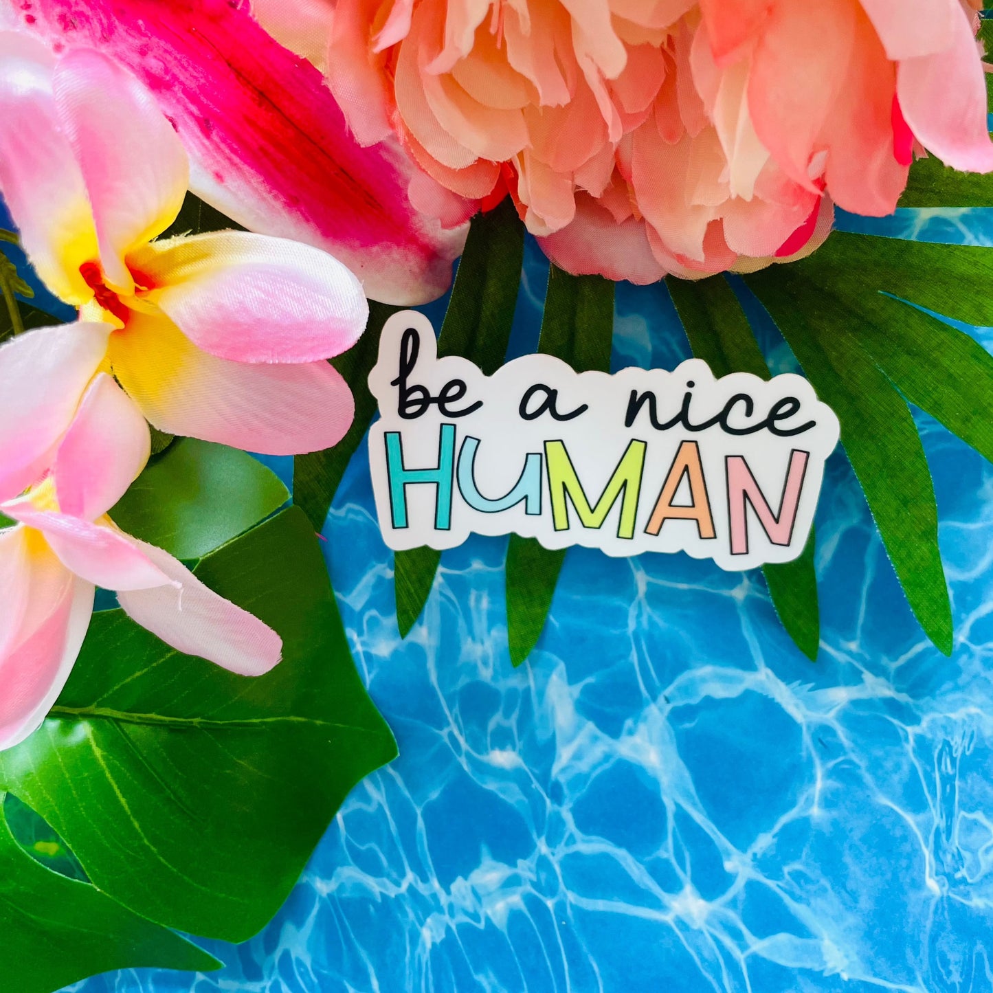 Be a NICE Human MATTE Finish Sticker