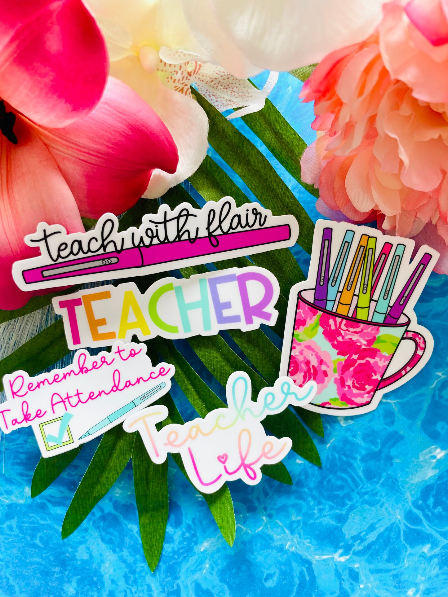 Pretty in Pink Teacher Sticker Kit