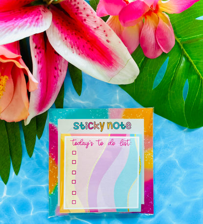 Today's To Do List Checkbox Sticky Notes