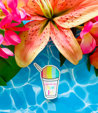 Hawaiian Shave Ice MATTE Finish Stickers (2 Versions - FINAL SALE)