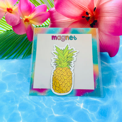 Golden Tropical Pineapple MAGNET