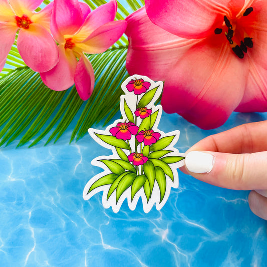 Paradise Plant MATTE Finish Sticker