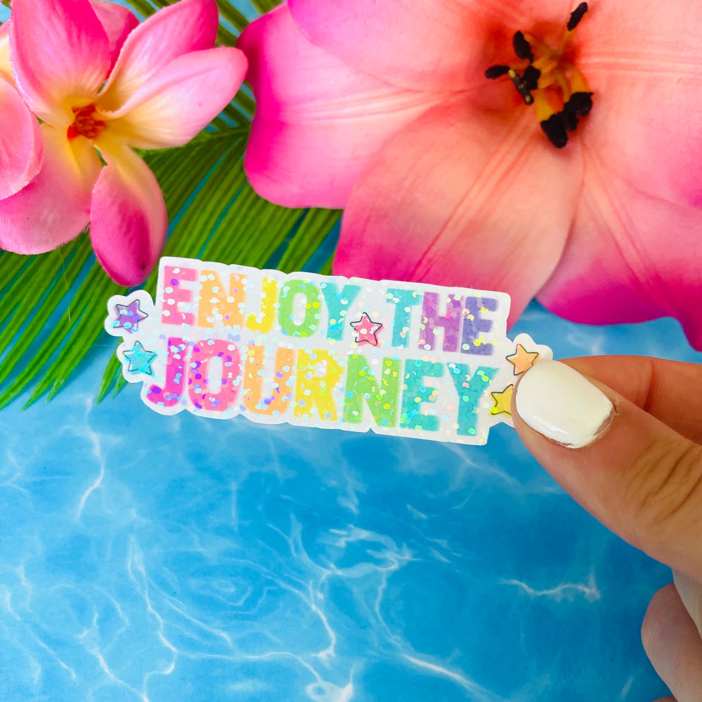 Enjoy the Journey MATTE Finish Sticker