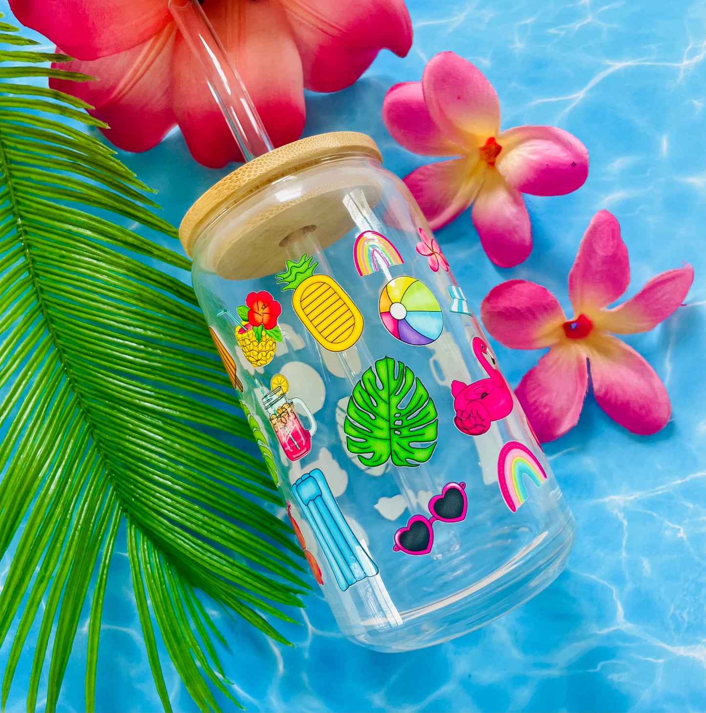 Summer Vibes Glass Can