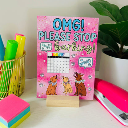 "Please Don't Lick the Desk" 2024-2025 Teacher Desk Calendar