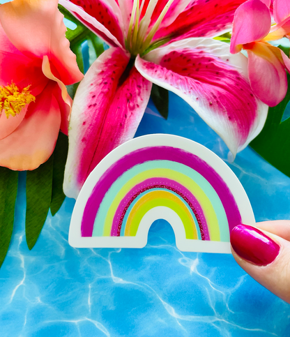 Tropical Punch Rainbow MATTE Finish Sticker