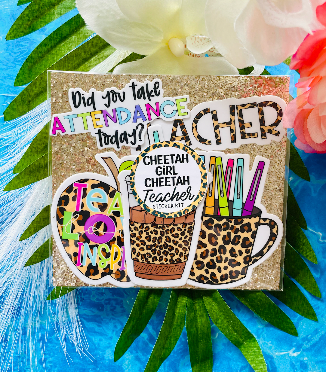 Cheetah Girl Chetah Teacher Sticker Kit