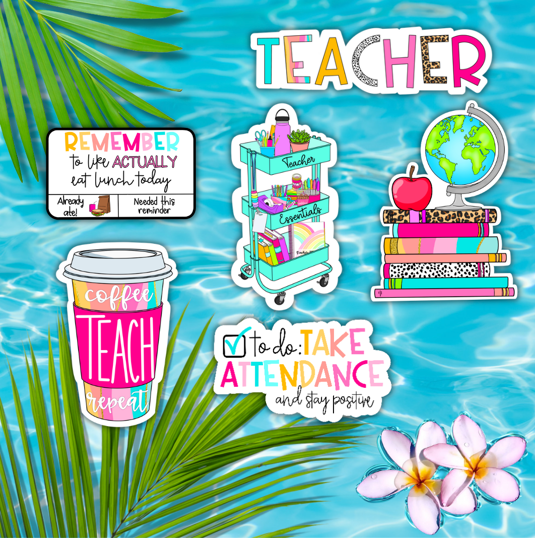 Bright & Happy Teacher Sticker Kit