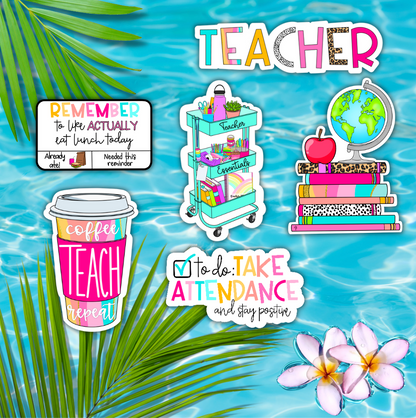 Bright & Happy Teacher Sticker Kit