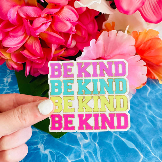 Be Kind Varsity Collection MATTE Finish Sticker