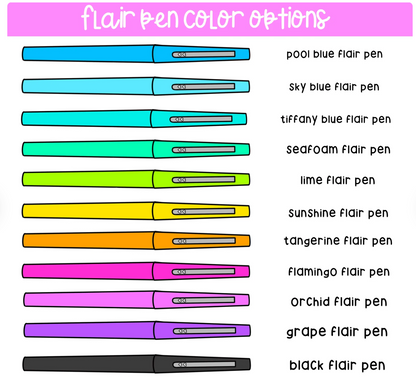 Custom Name Glossy Flair Pen Sticker – JackiConeInk