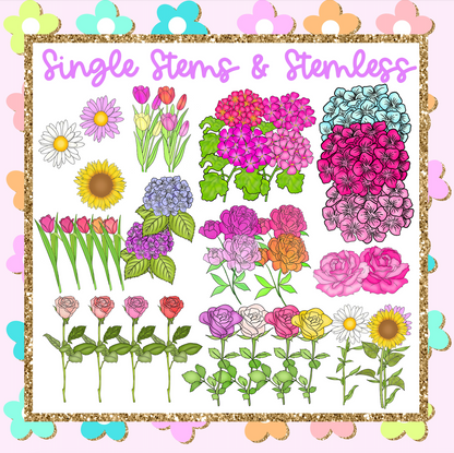 150 + Piece Spring Clipart Kit PLUS 29 Exclusive Wallpapers