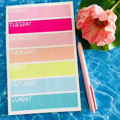 Simple Weekly Planning Notepad