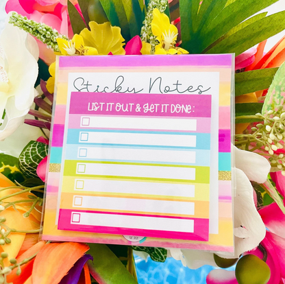 List It Out & Get It Done Sticky Notes